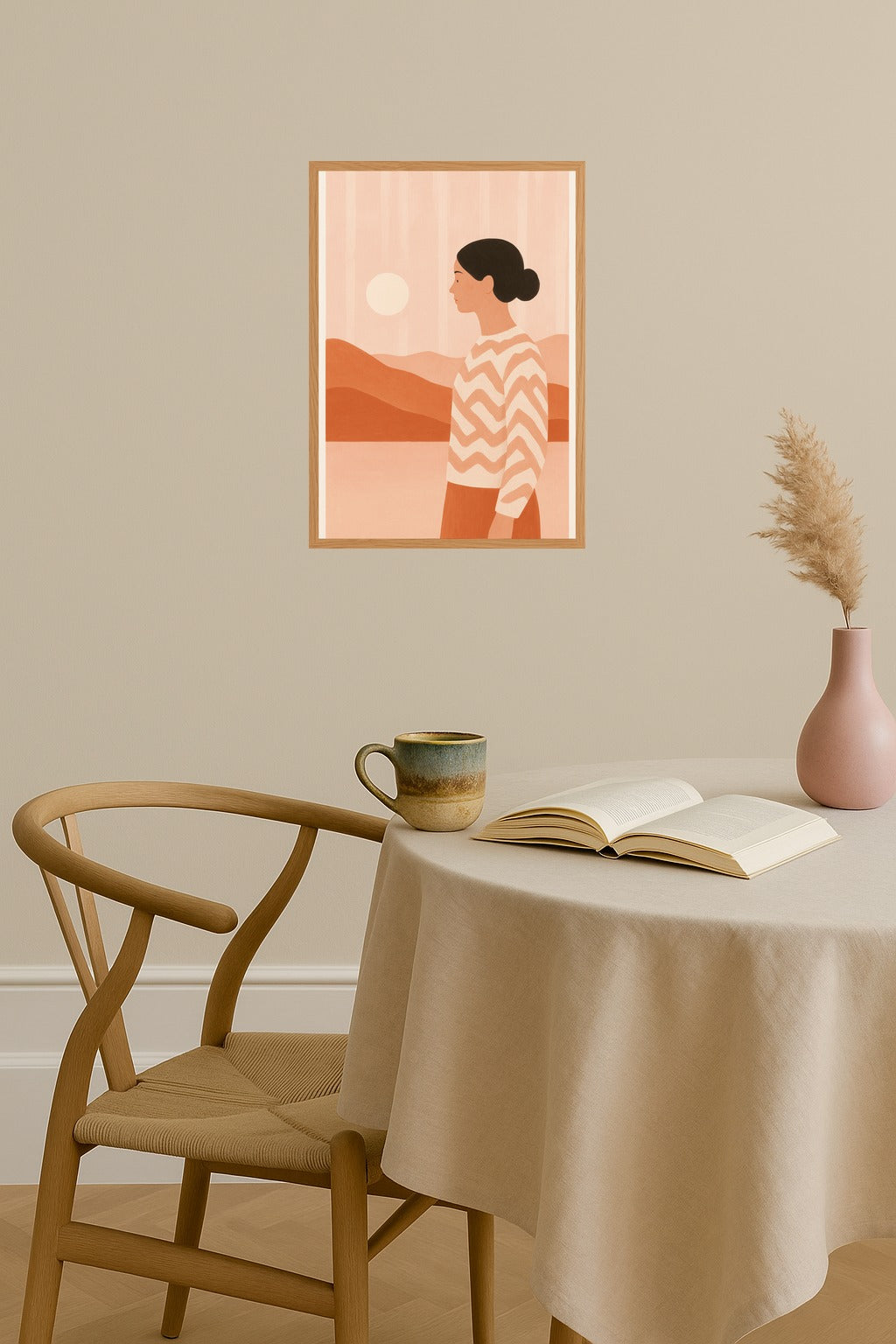 Poster mockup - Single poster in Nordic interior