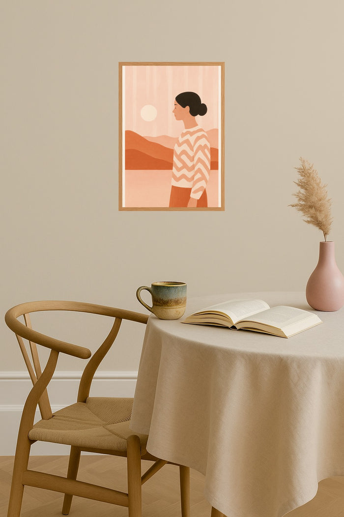 Poster mockup - Single poster in Nordic interior