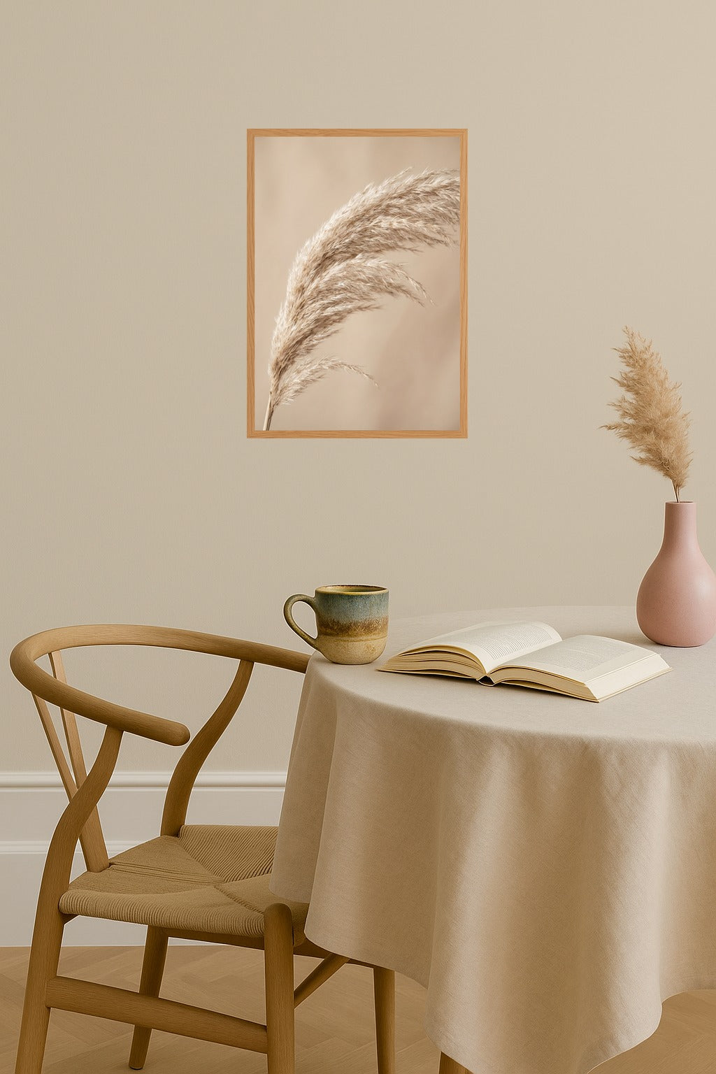 Poster mockup - Single poster in Nordic interior