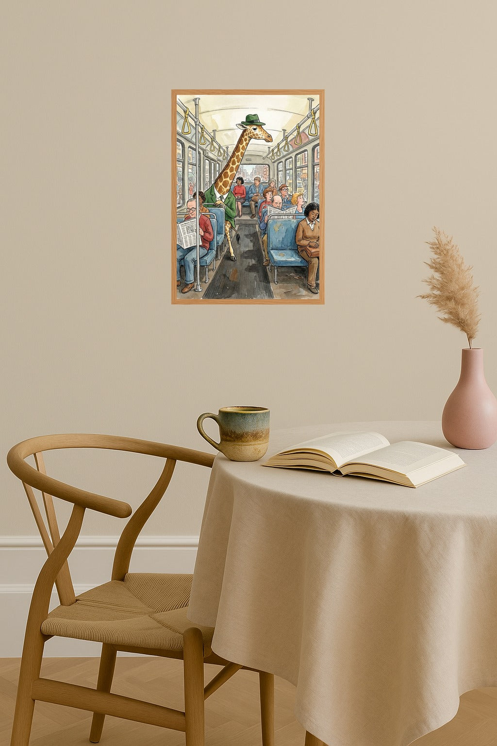 Poster mockup - Single poster in Nordic interior