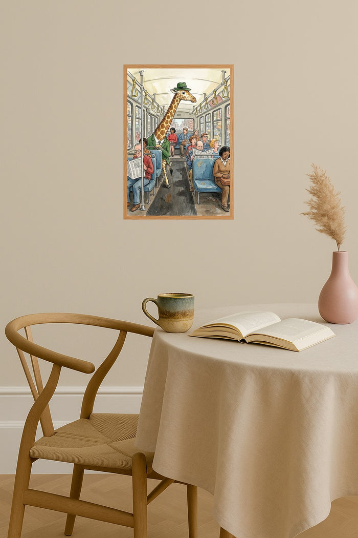 Poster mockup - Single poster in Nordic interior