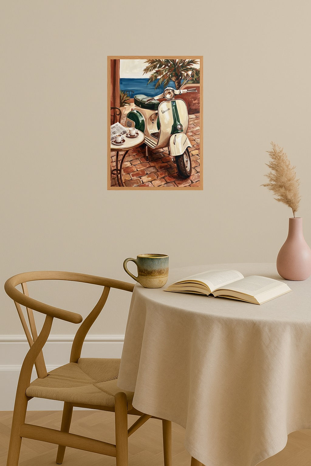 Poster mockup - Single poster in Nordic interior