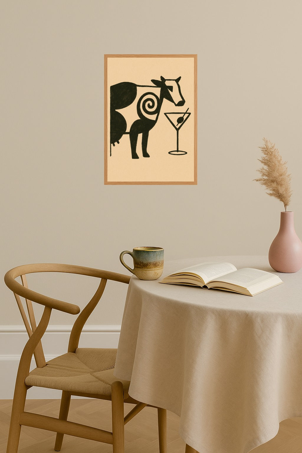 Poster mockup - Single poster in Nordic interior