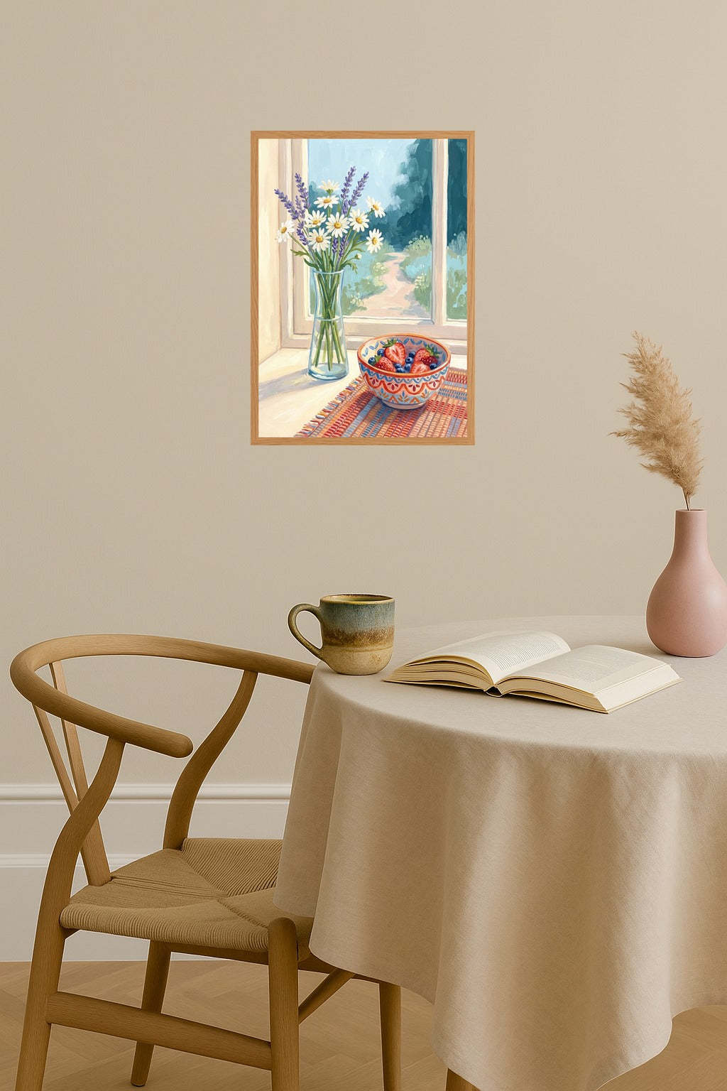 Poster mockup - Single poster in Nordic interior