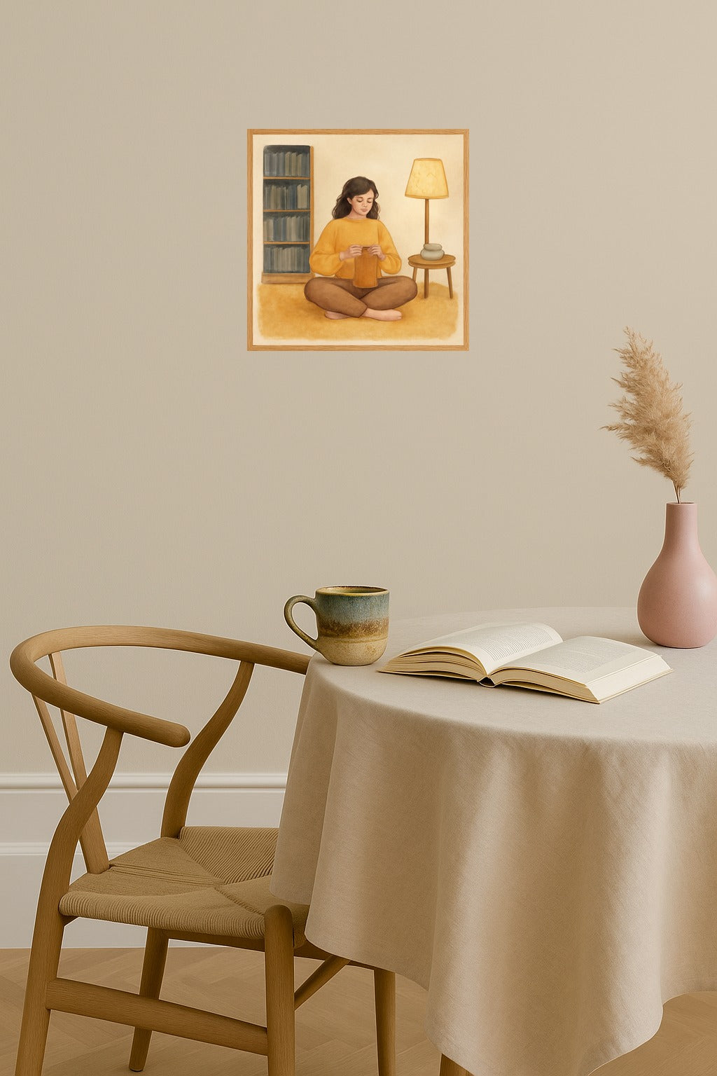 Poster mockup - Single poster in Nordic interior