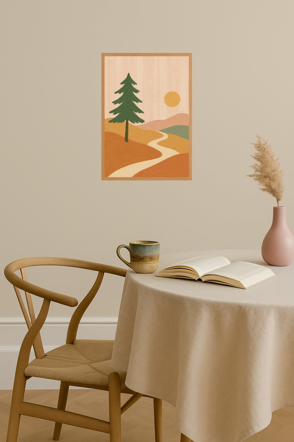 Poster mockup - Single poster in Nordic interior