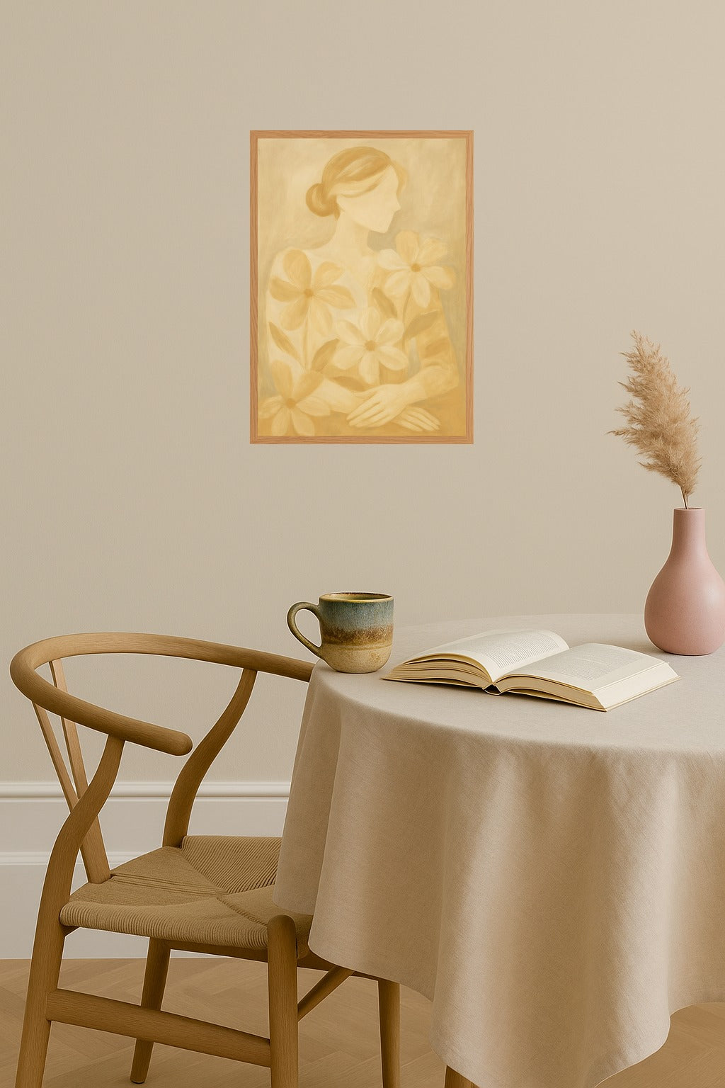 Poster mockup - Single poster in Nordic interior