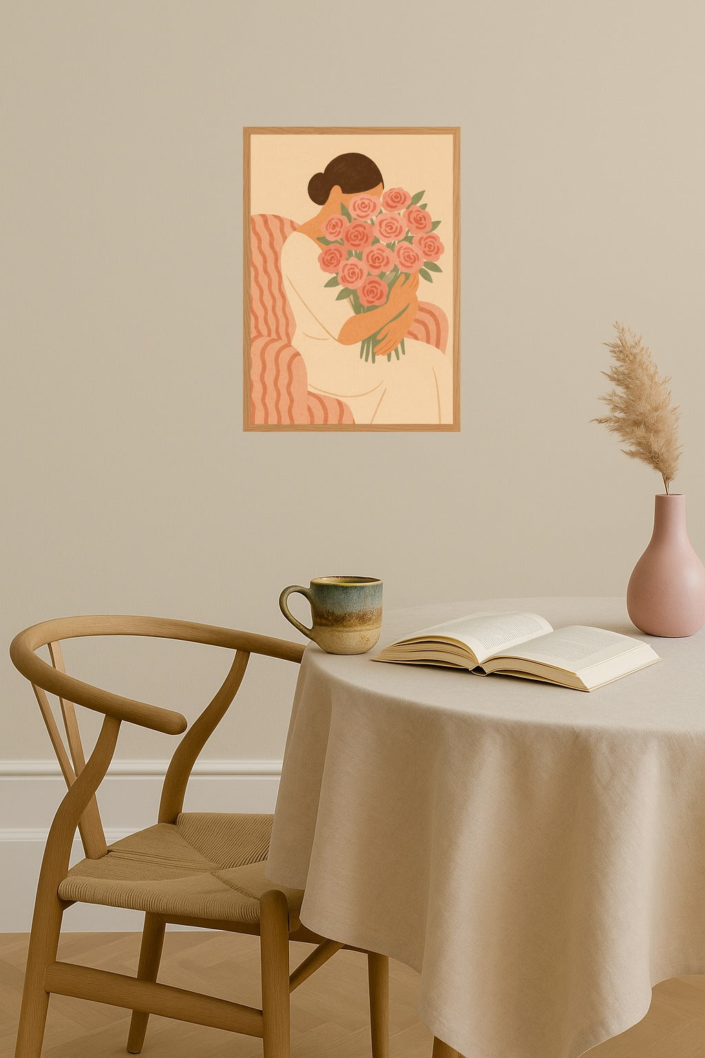 Poster mockup - Single poster in Nordic interior
