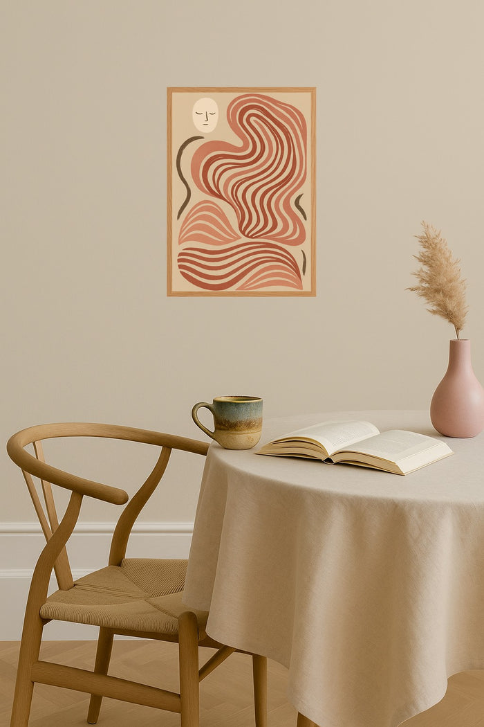 Poster mockup - Single poster in Nordic interior