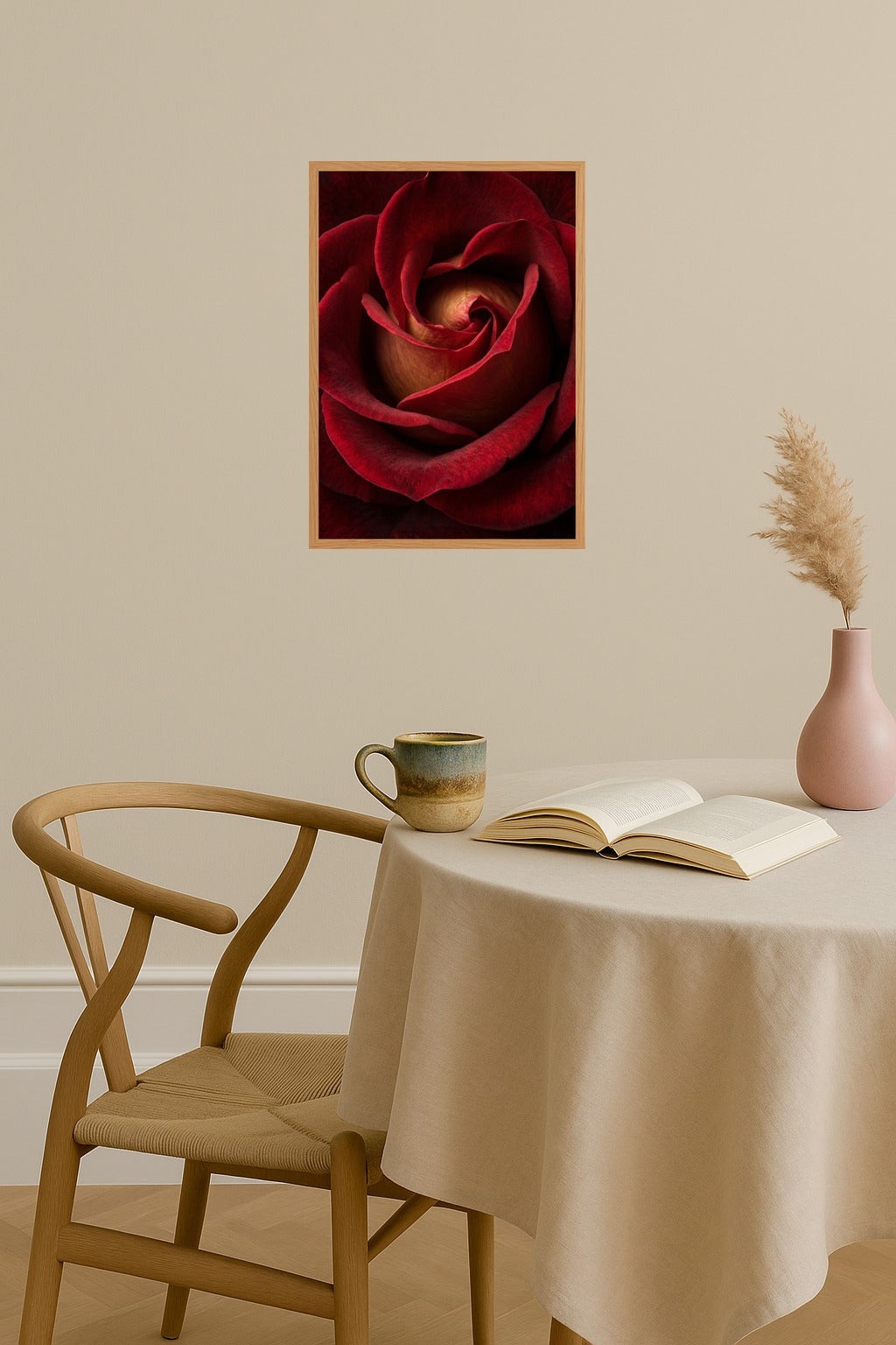 Poster mockup - Single poster in Nordic interior