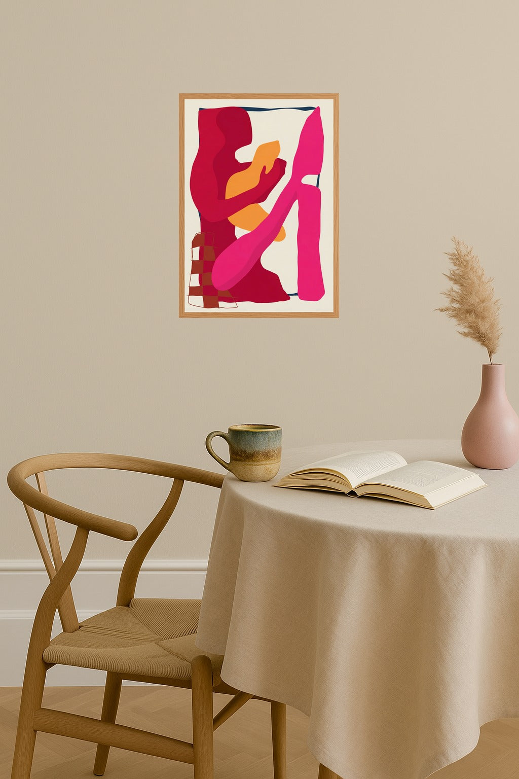 Poster mockup - Single poster in Nordic interior