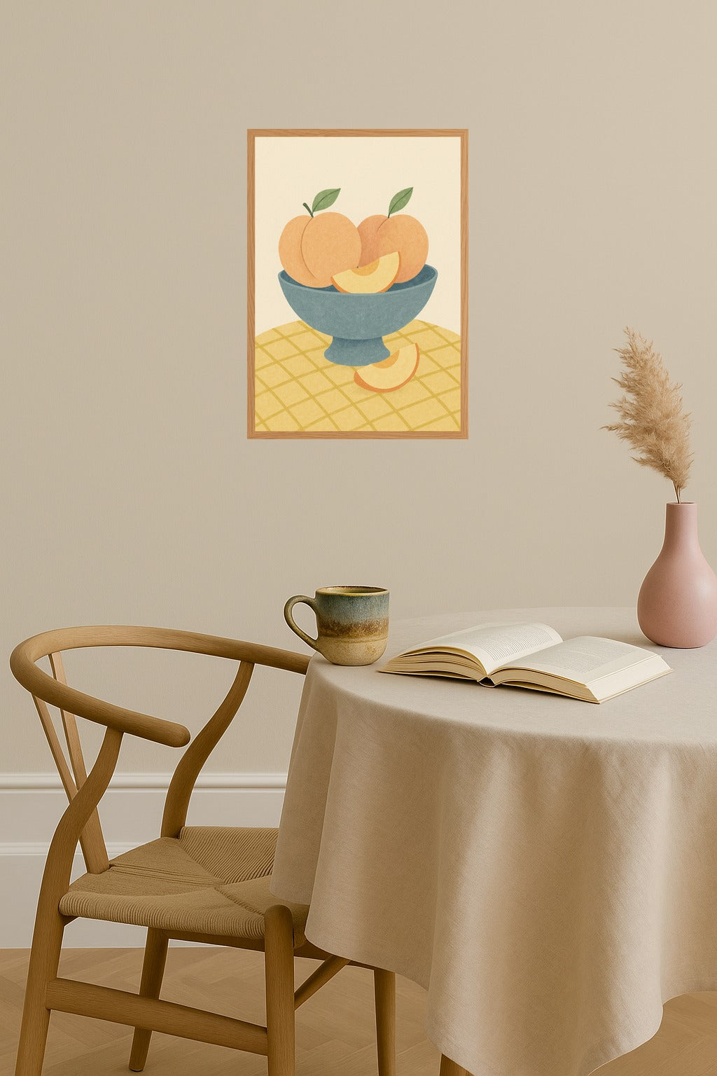 Poster mockup - Single poster in Nordic interior