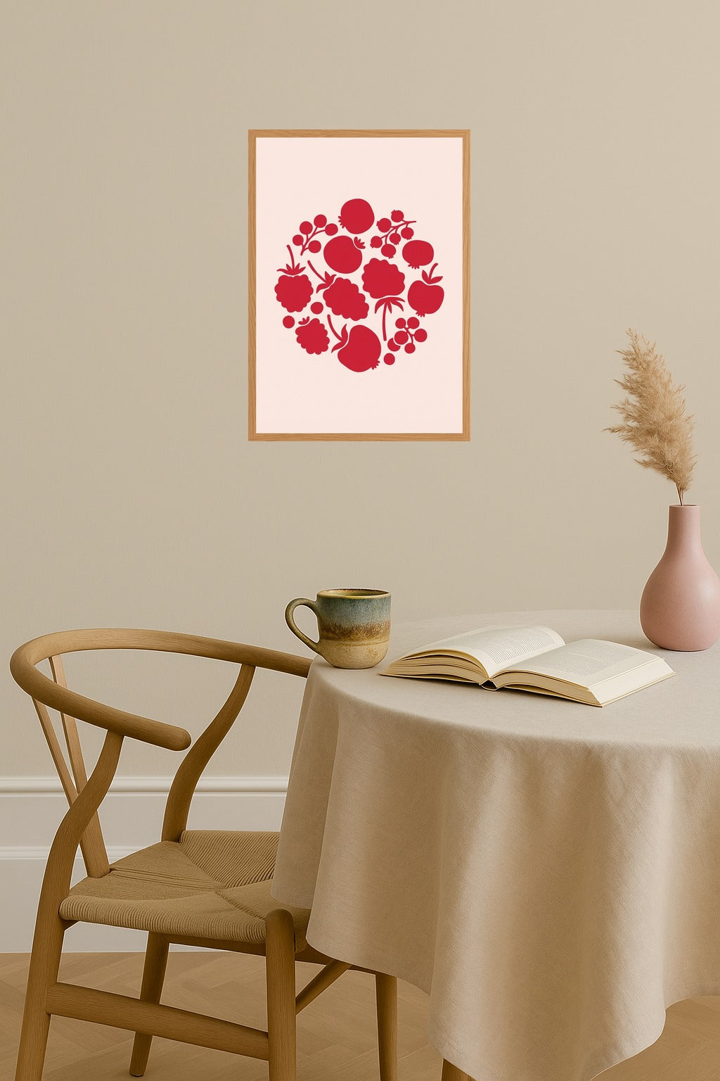 Poster mockup - Single poster in Nordic interior