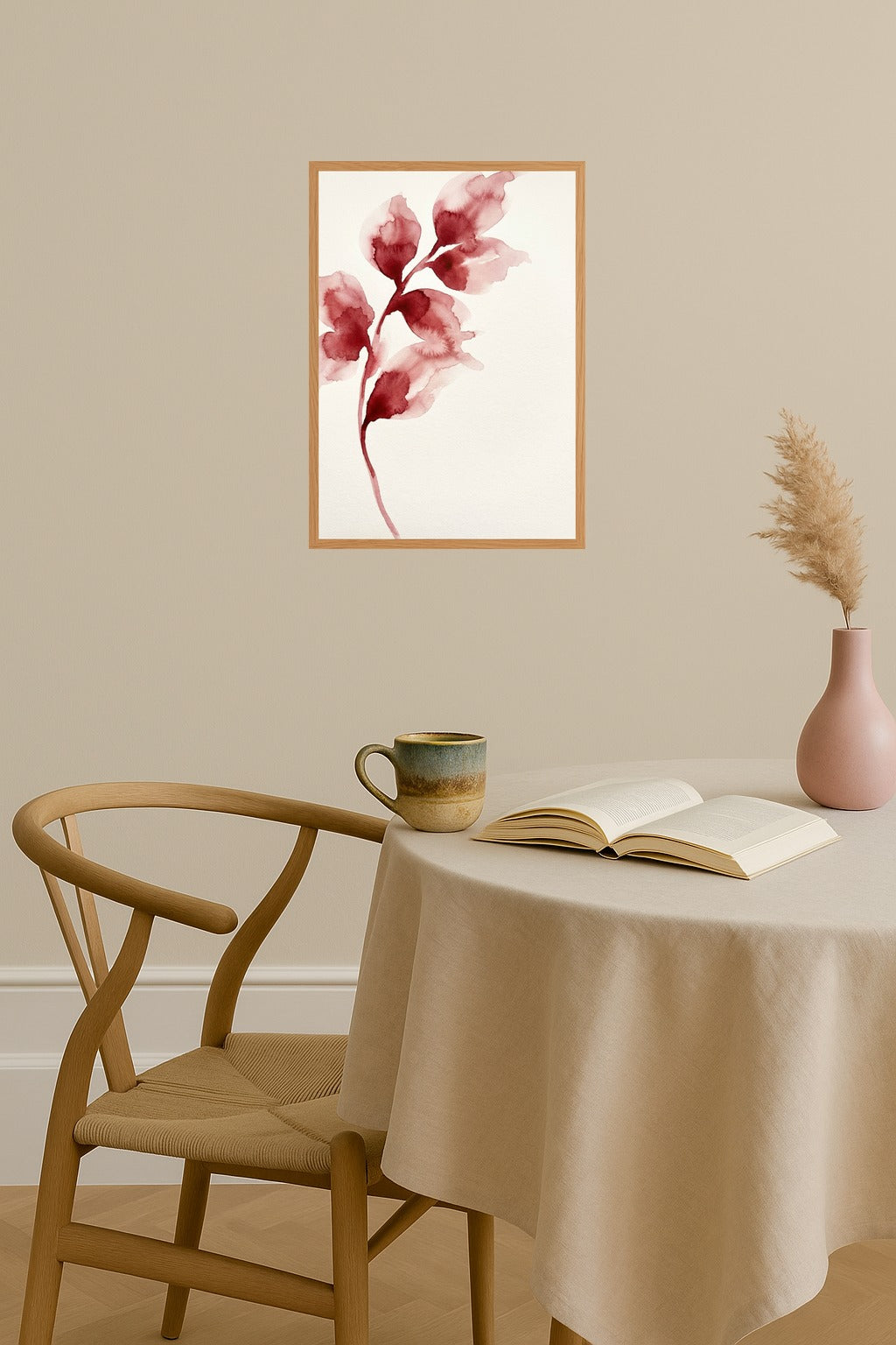 Poster mockup - Single poster in Nordic interior