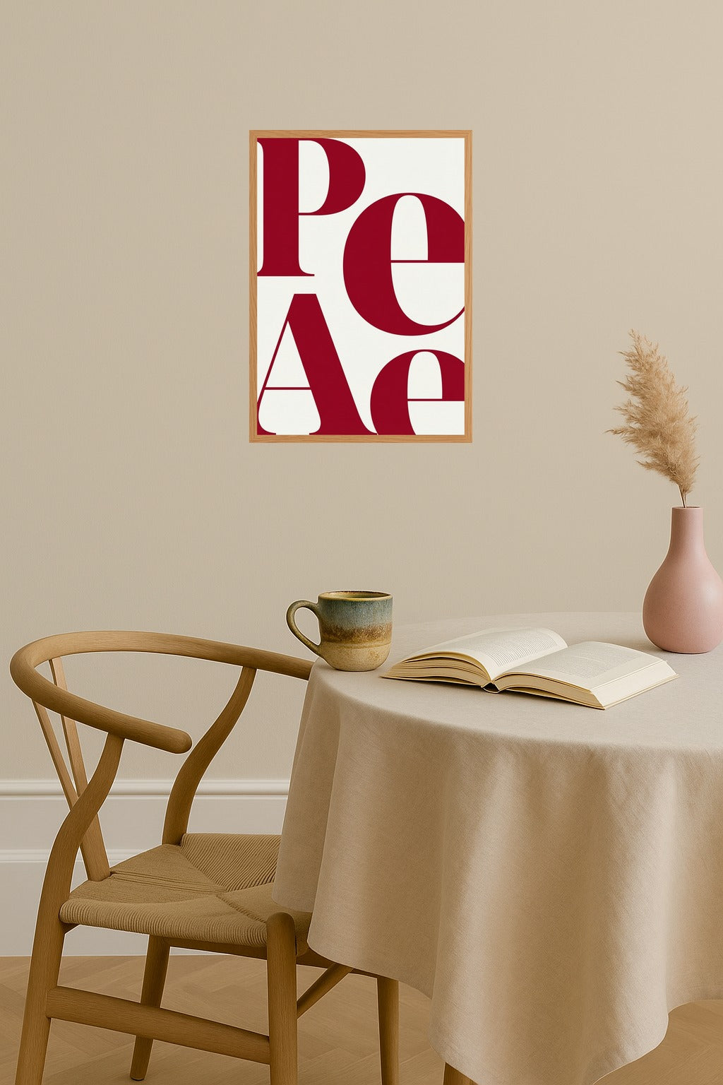 Poster mockup - Single poster in Nordic interior