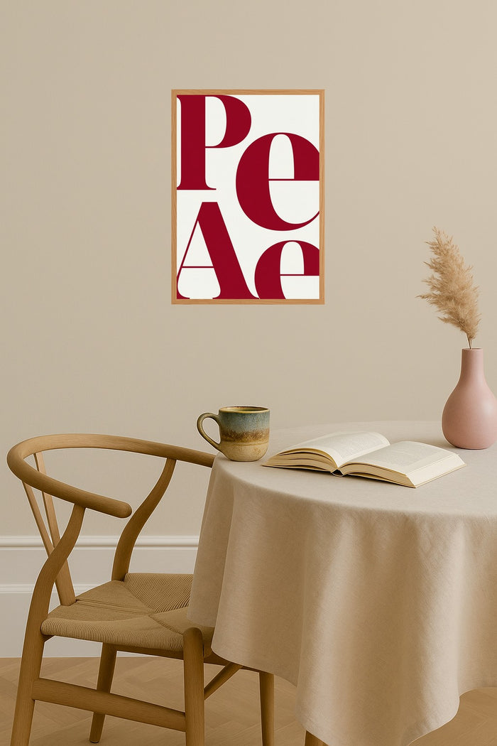 Poster mockup - Single poster in Nordic interior