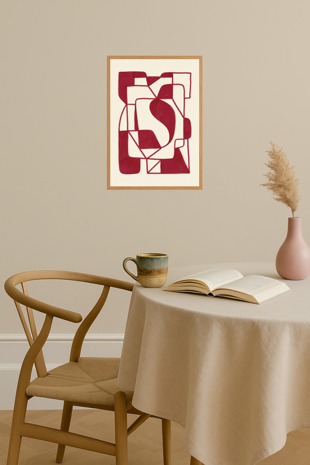 Poster mockup - Single poster in Nordic interior