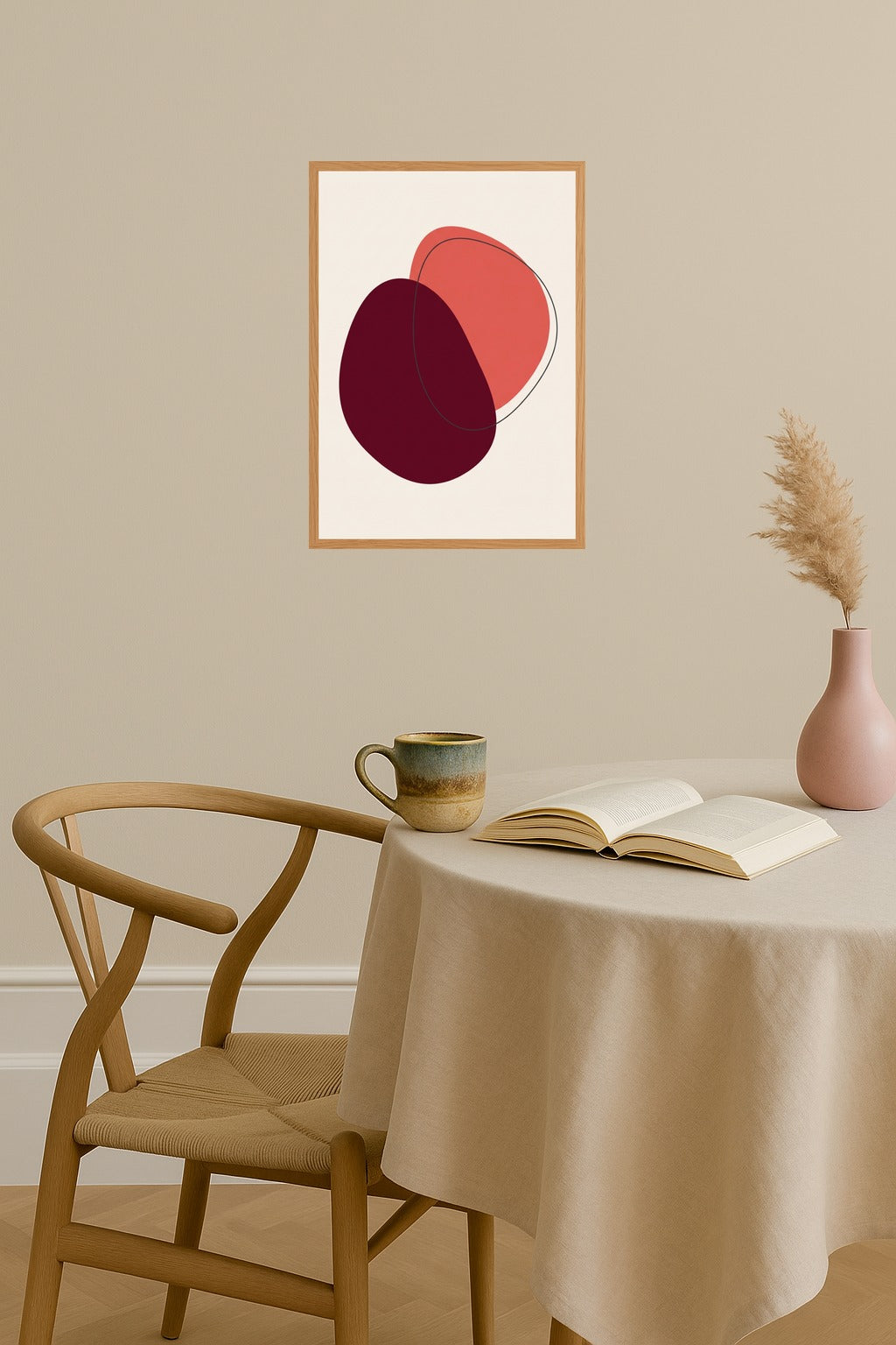 Poster mockup - Single poster in Nordic interior