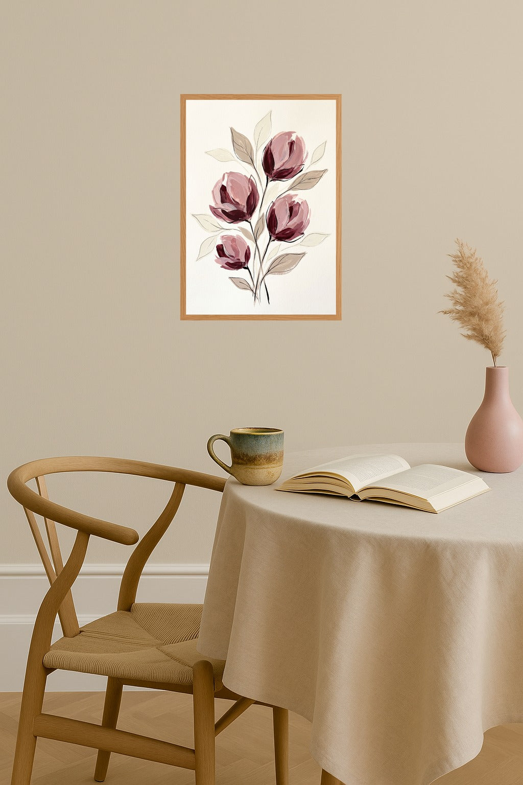 Poster mockup - Single poster in Nordic interior