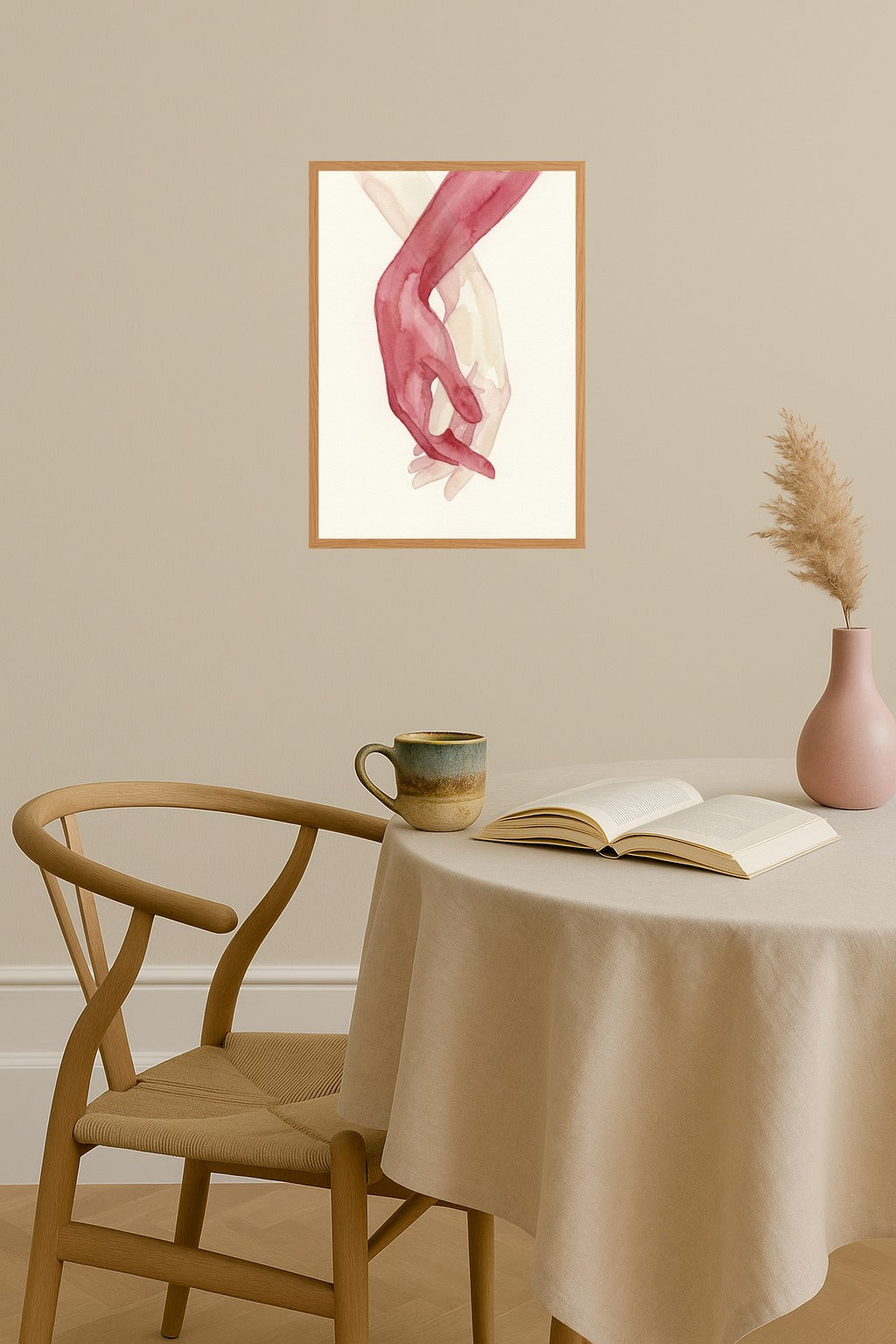 Poster mockup - Single poster in Nordic interior