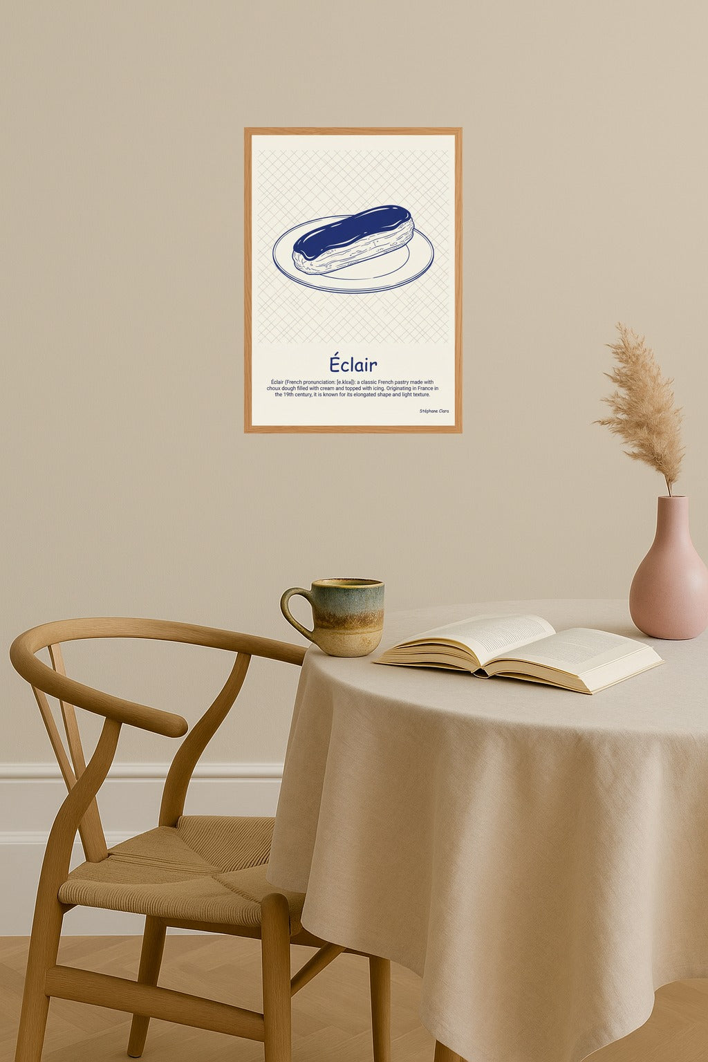 Poster mockup - Single poster in Nordic interior
