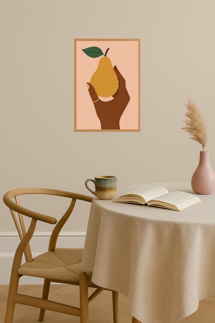 Poster mockup - Single poster in Nordic interior