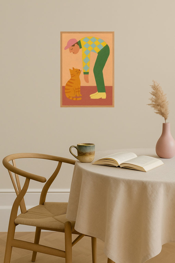Poster mockup - Single poster in Nordic interior