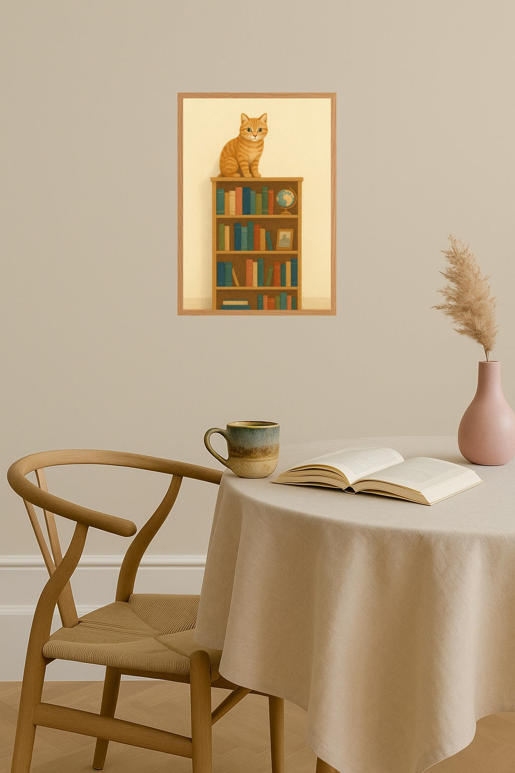 Poster mockup - Single poster in Nordic interior