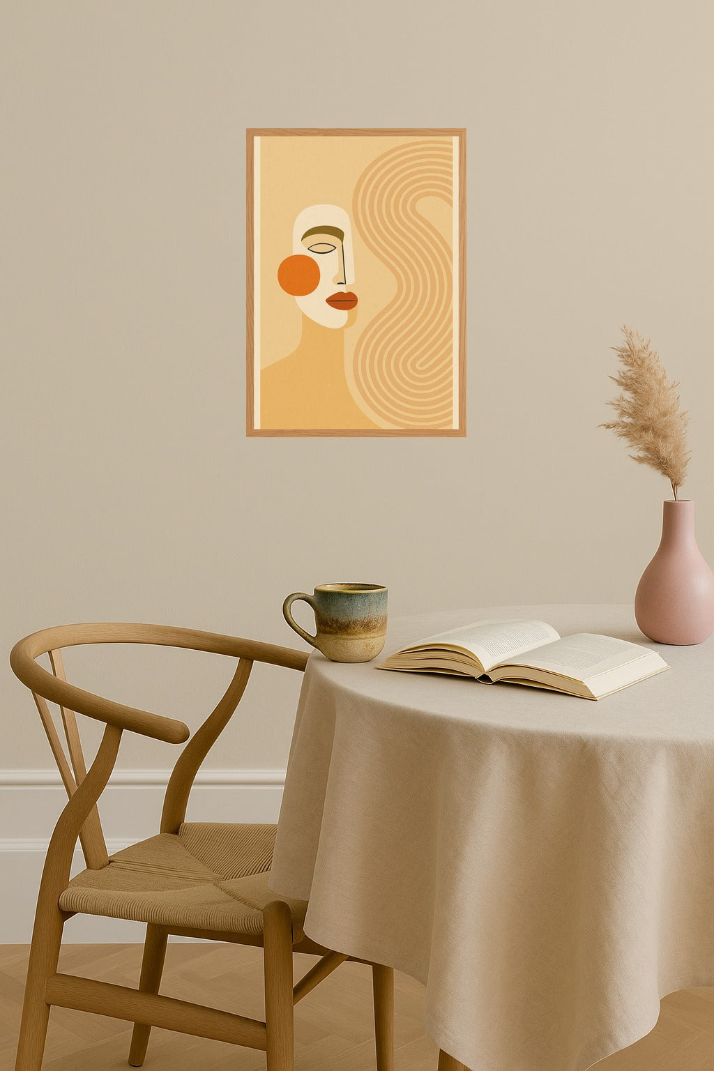 Poster mockup - Single poster in Nordic interior