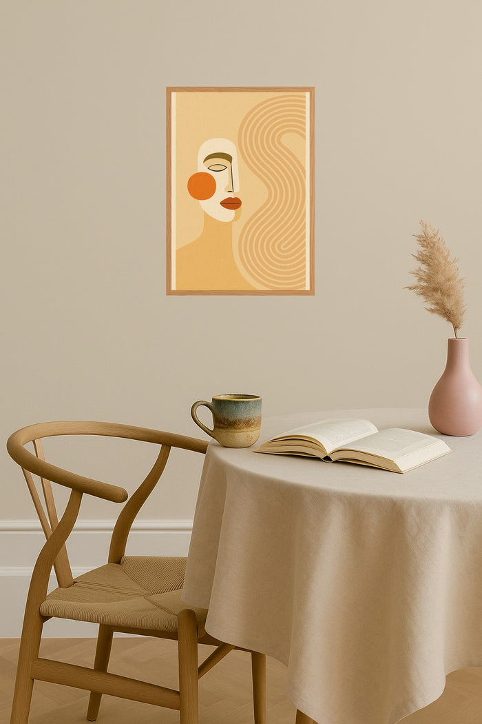 Poster mockup - Single poster in Nordic interior
