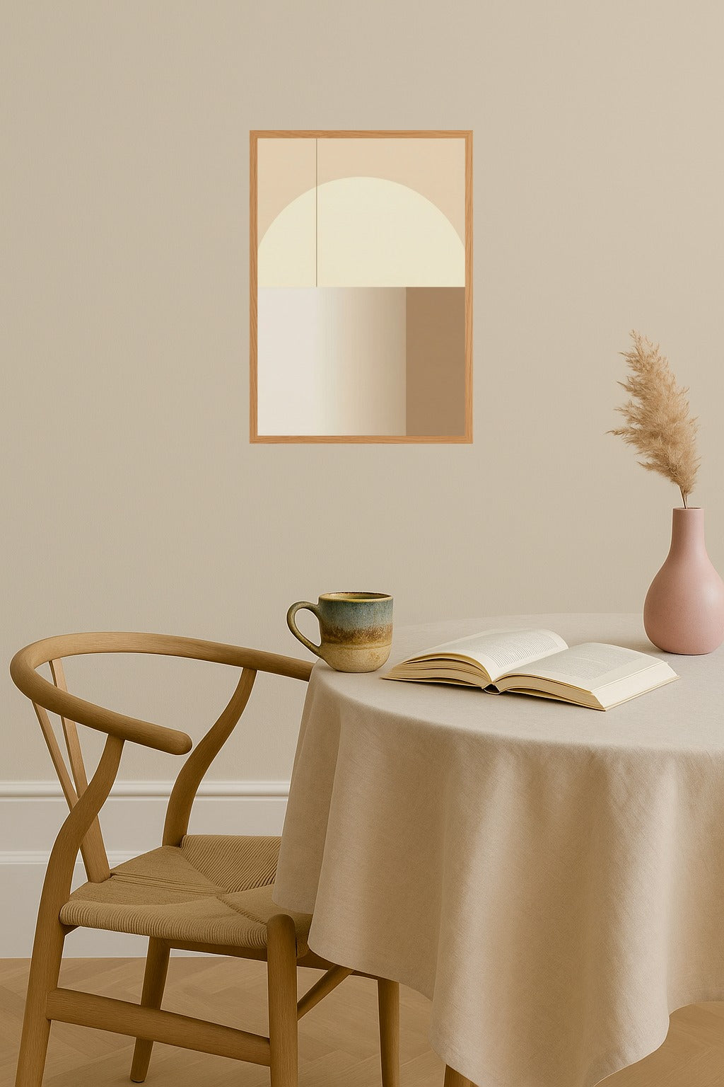 Poster mockup - Single poster in Nordic interior