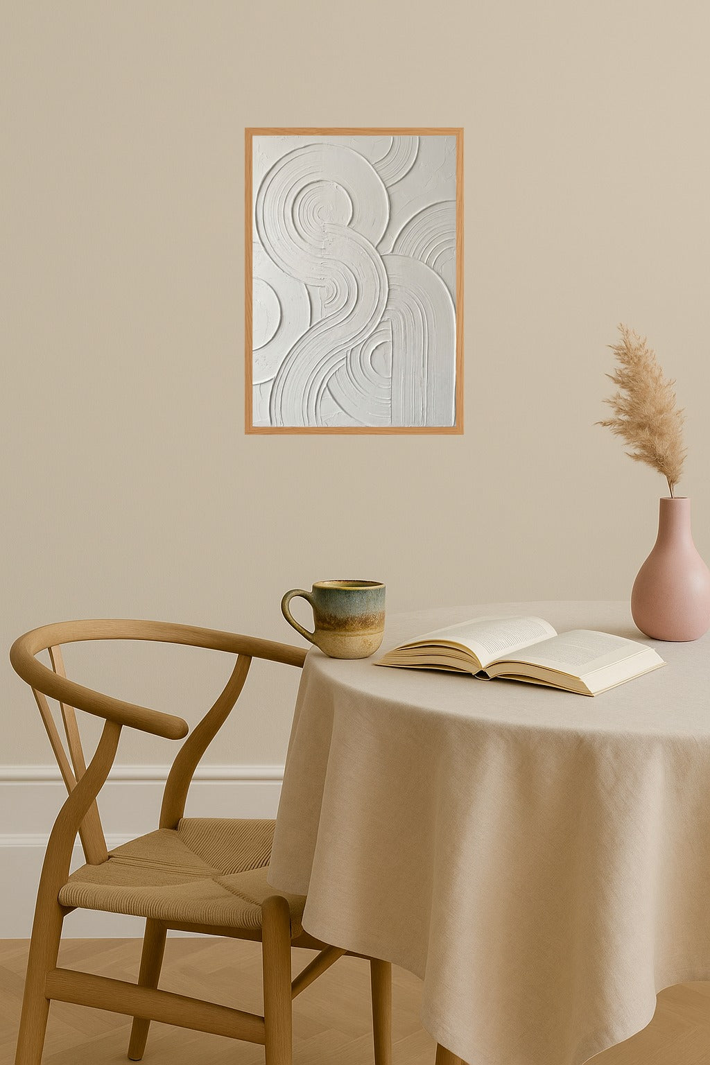 Poster mockup - Single poster in Nordic interior