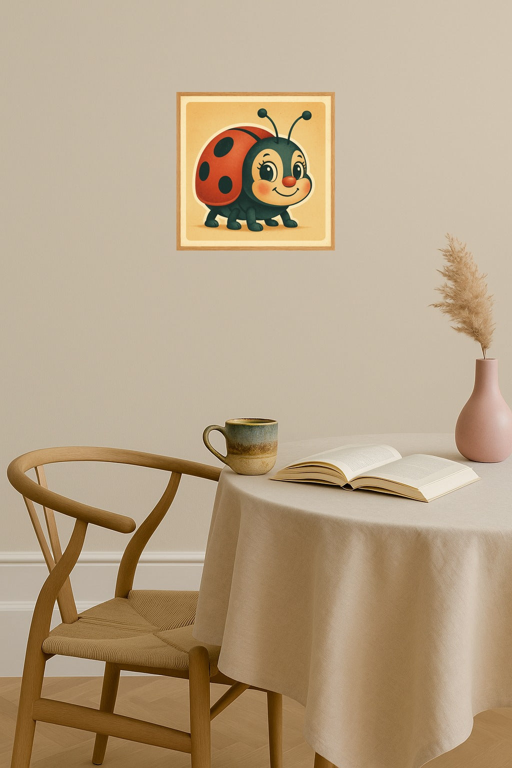 Poster mockup - Single poster in Nordic interior