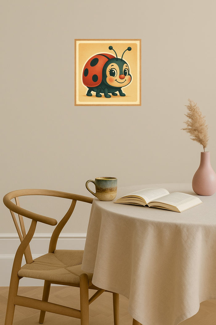 Poster mockup - Single poster in Nordic interior