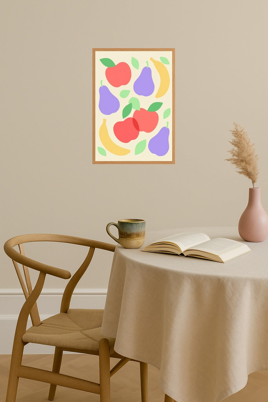 Poster mockup - Single poster in Nordic interior