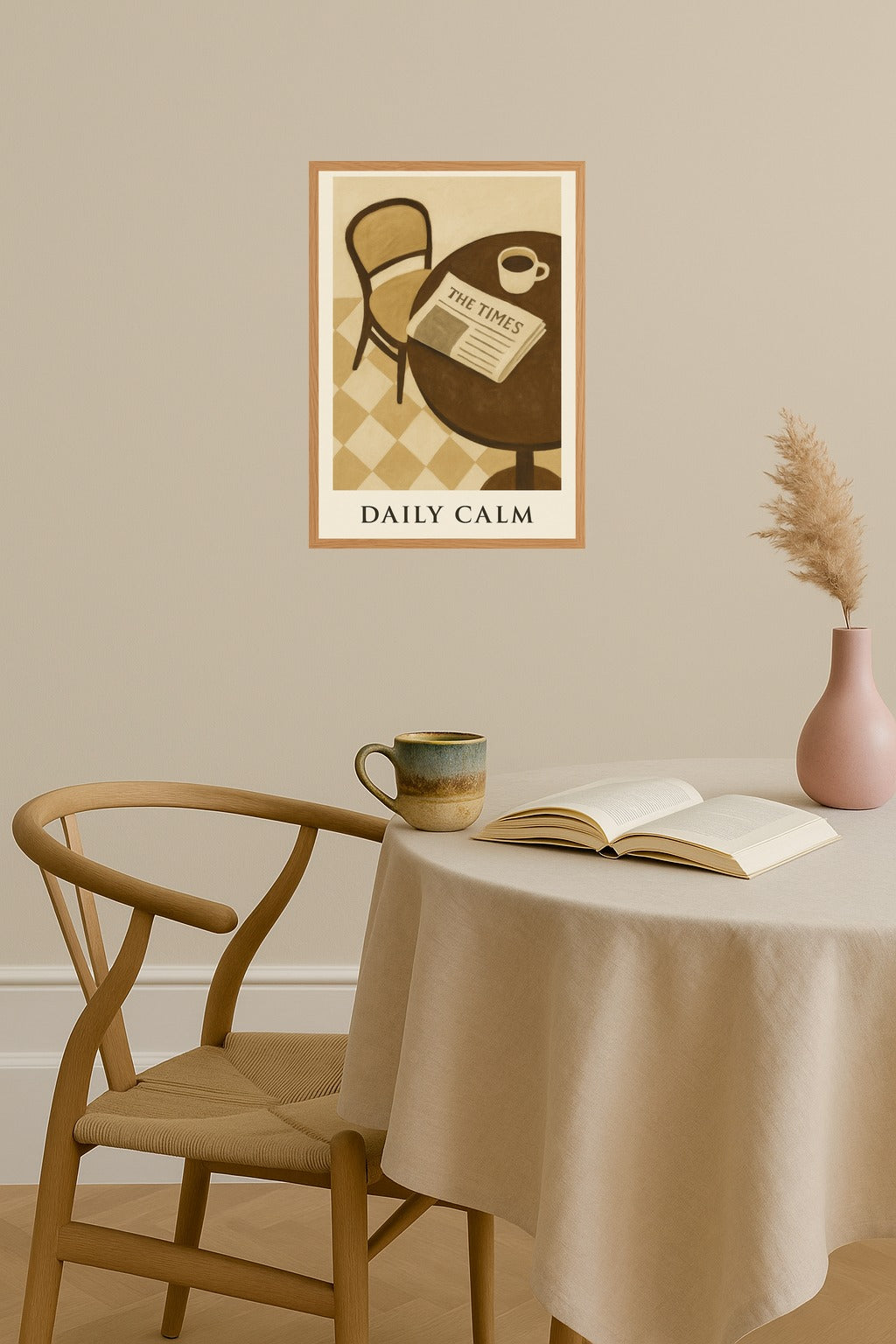 Poster mockup - Single poster in Nordic interior