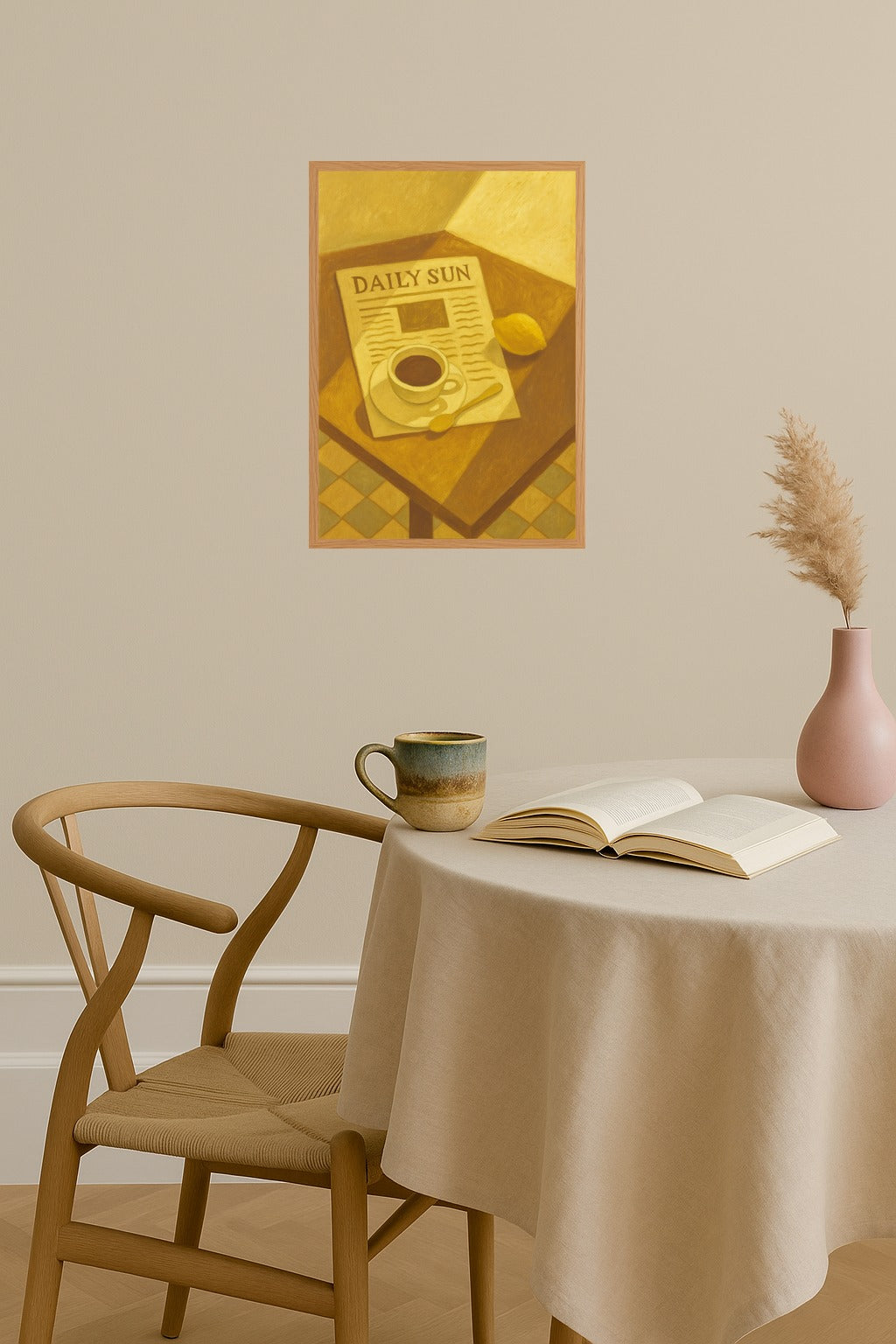 Poster mockup - Single poster in Nordic interior