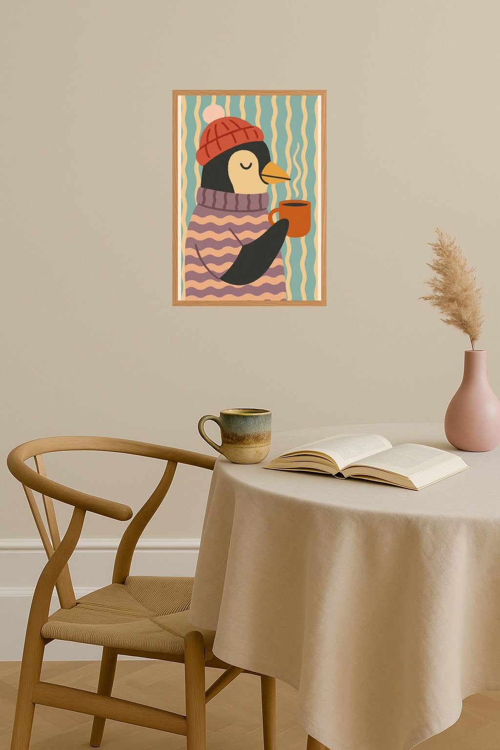 Poster mockup - Single poster in Nordic interior