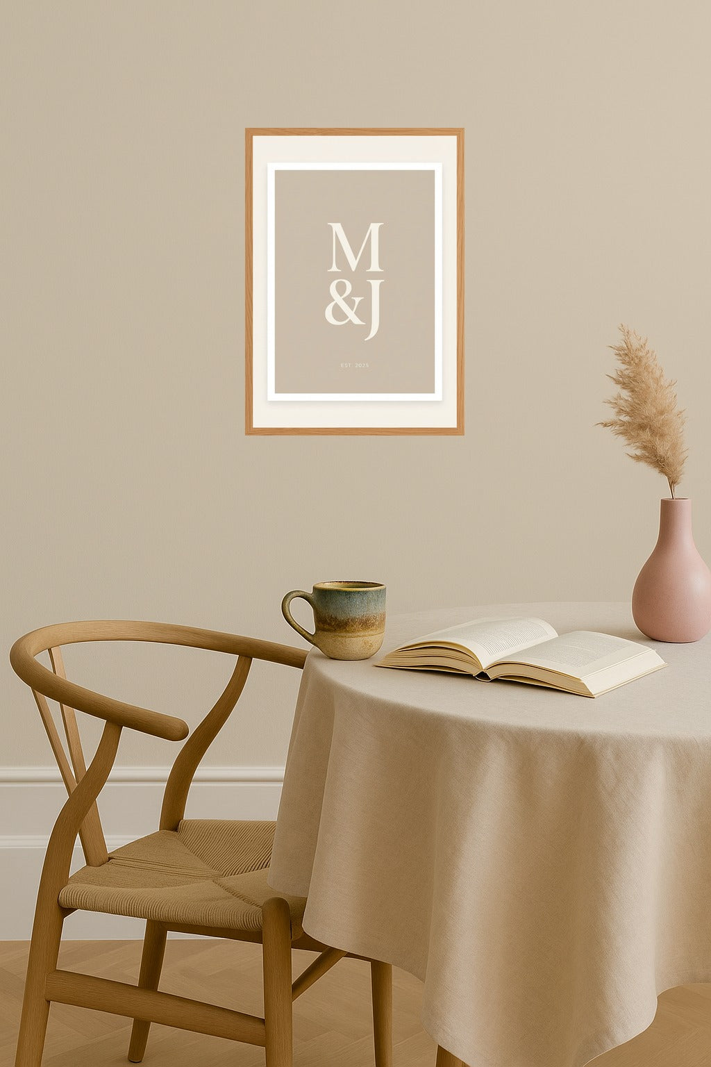 Poster mockup - Single poster in Nordic interior