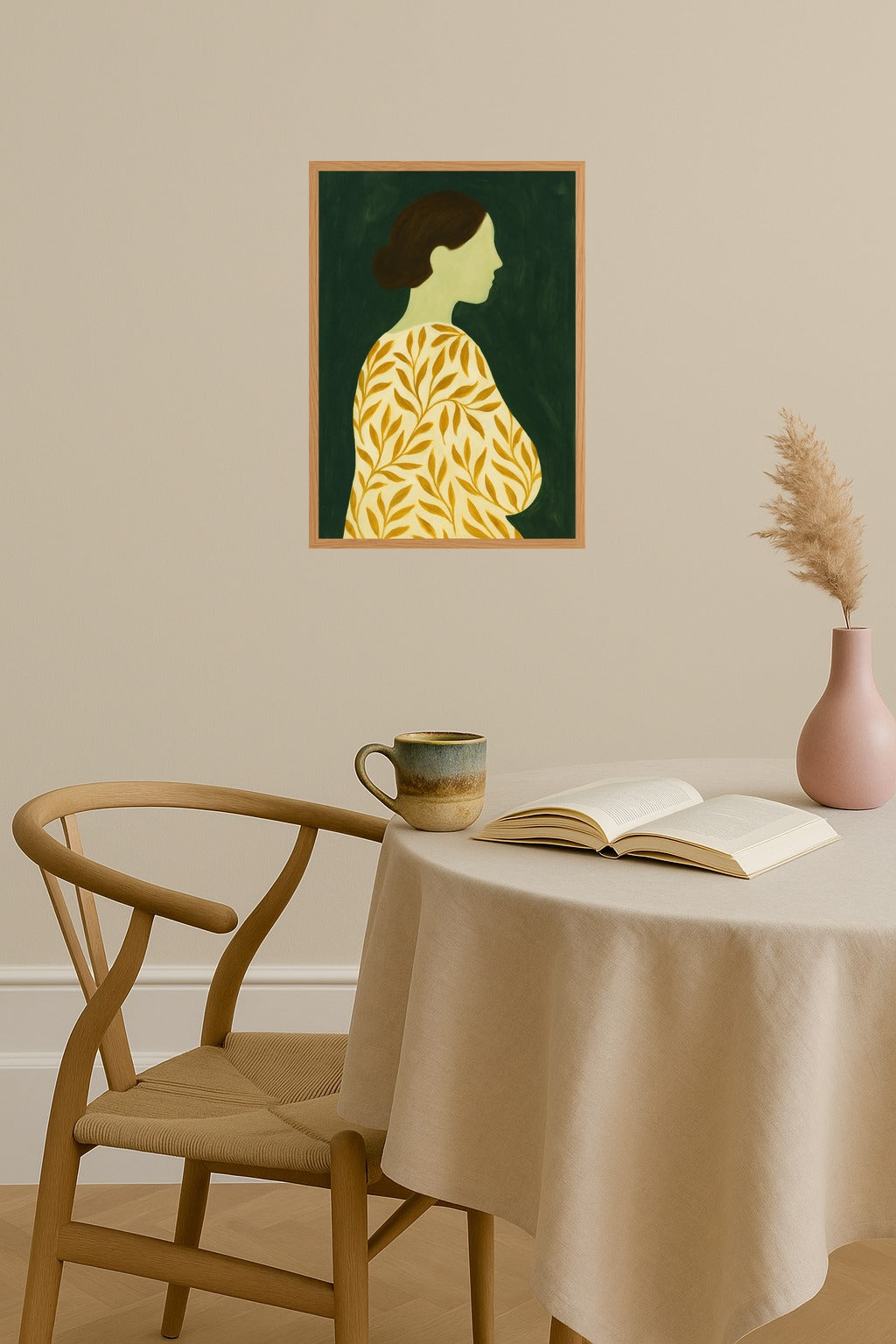 Poster mockup - Single poster in Nordic interior