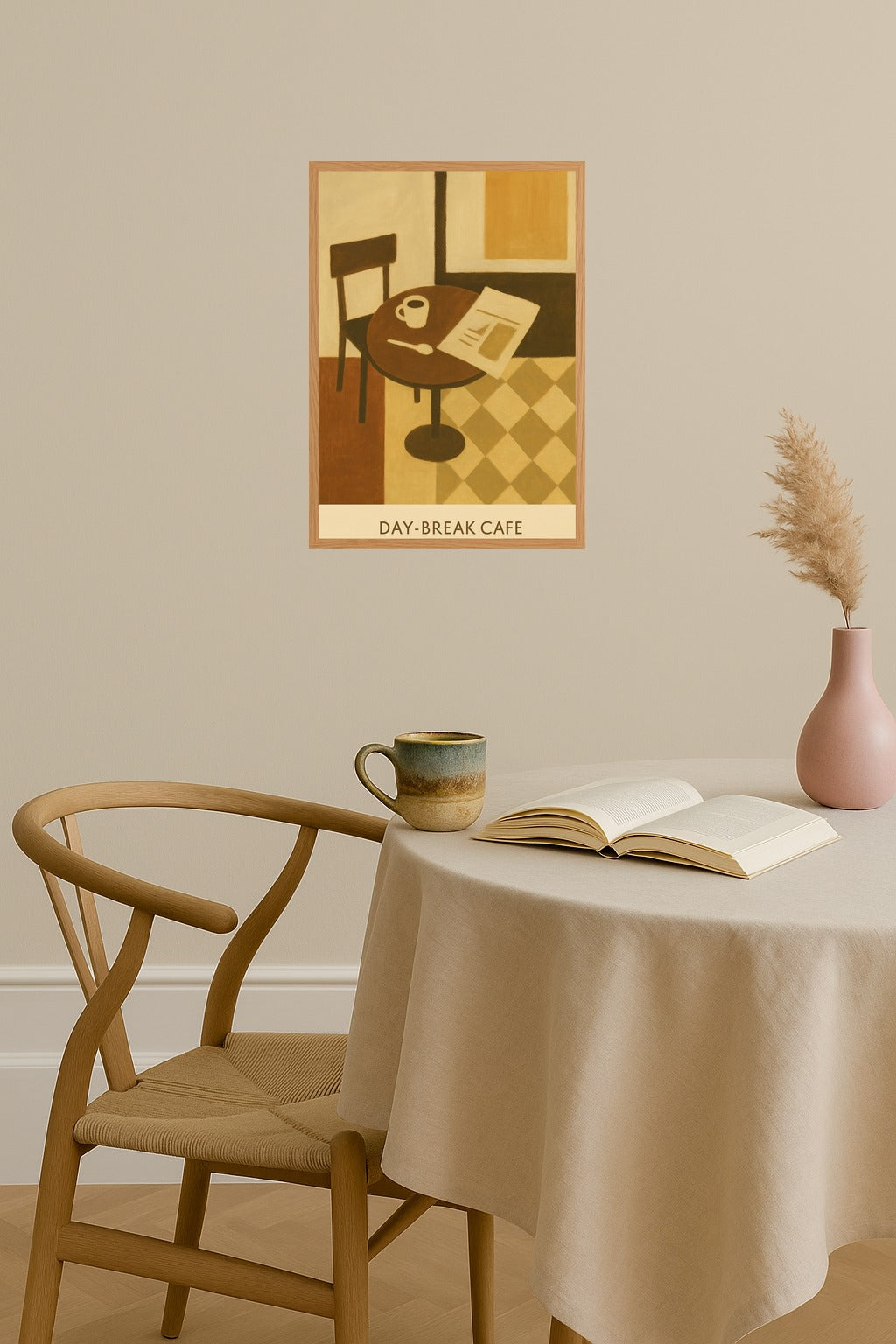 Poster mockup - Single poster in Nordic interior