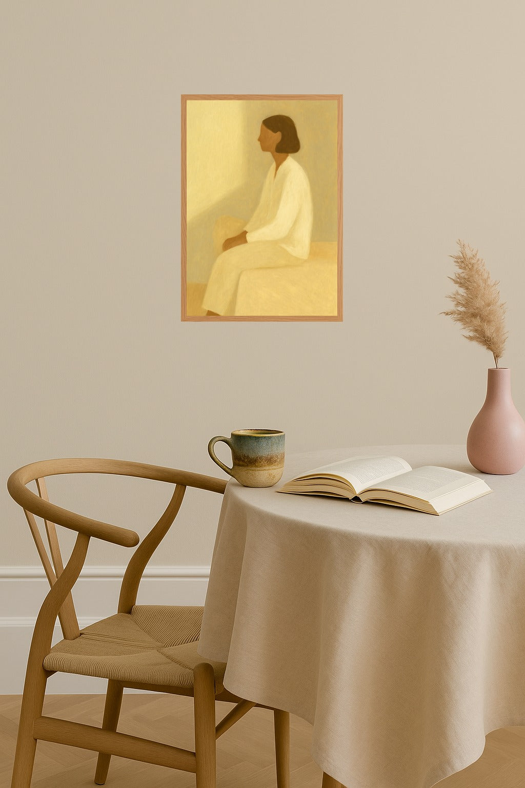 Poster mockup - Single poster in Nordic interior