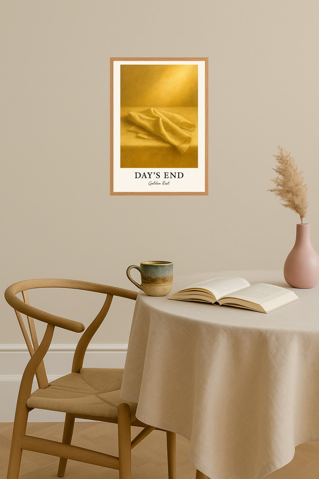 Poster mockup - Single poster in Nordic interior