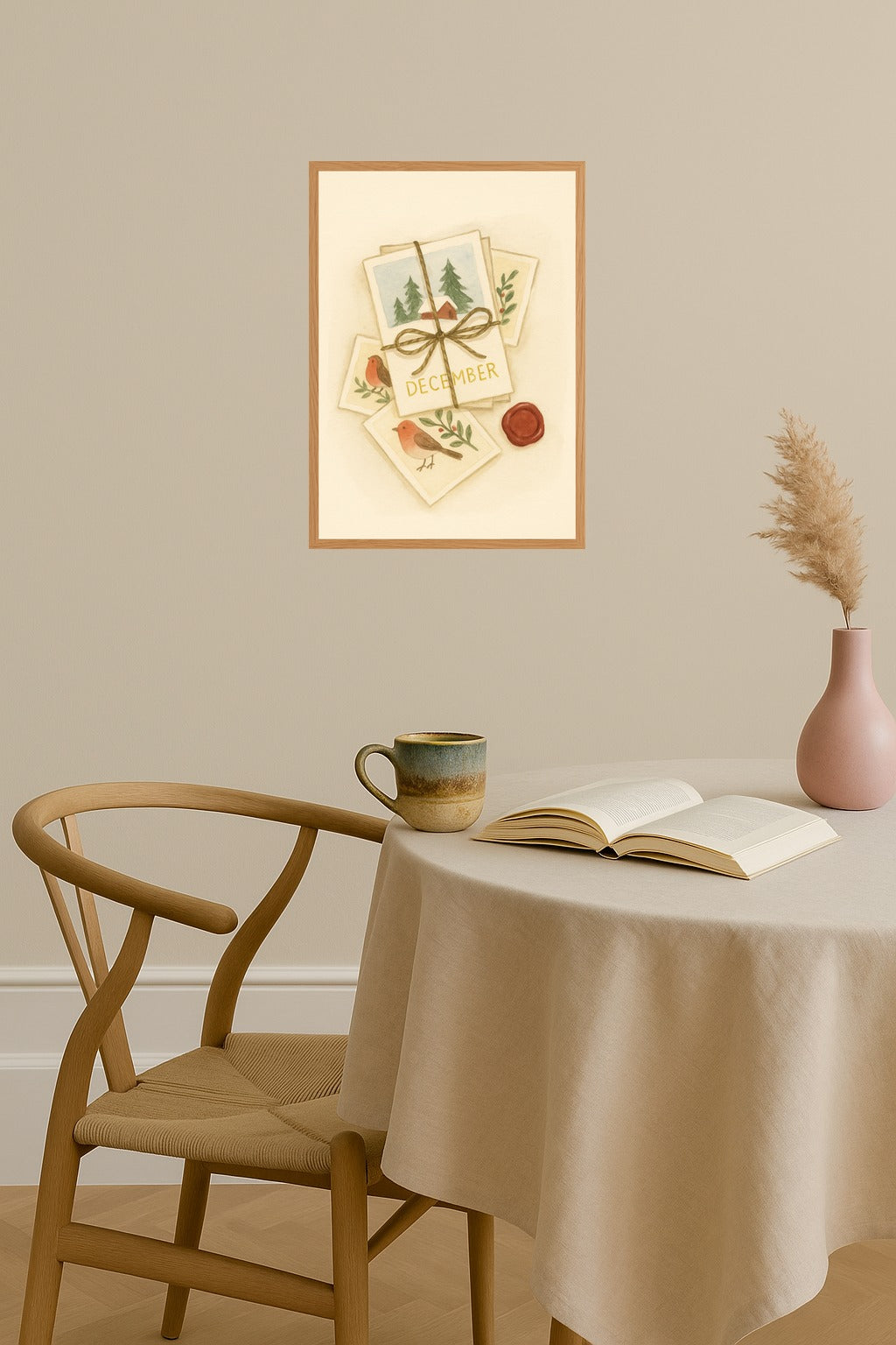 Poster mockup - Single poster in Nordic interior
