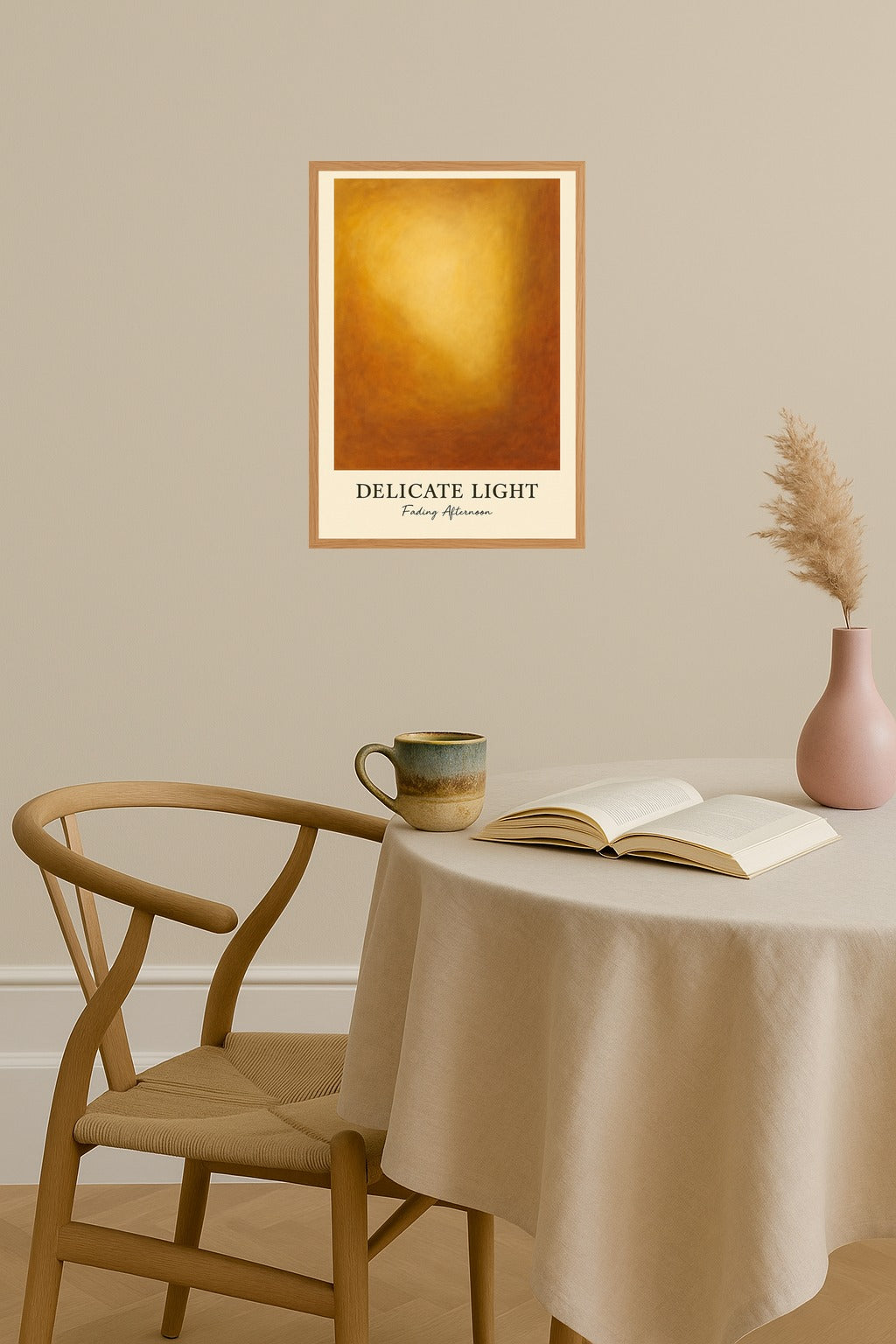 Poster mockup - Single poster in Nordic interior