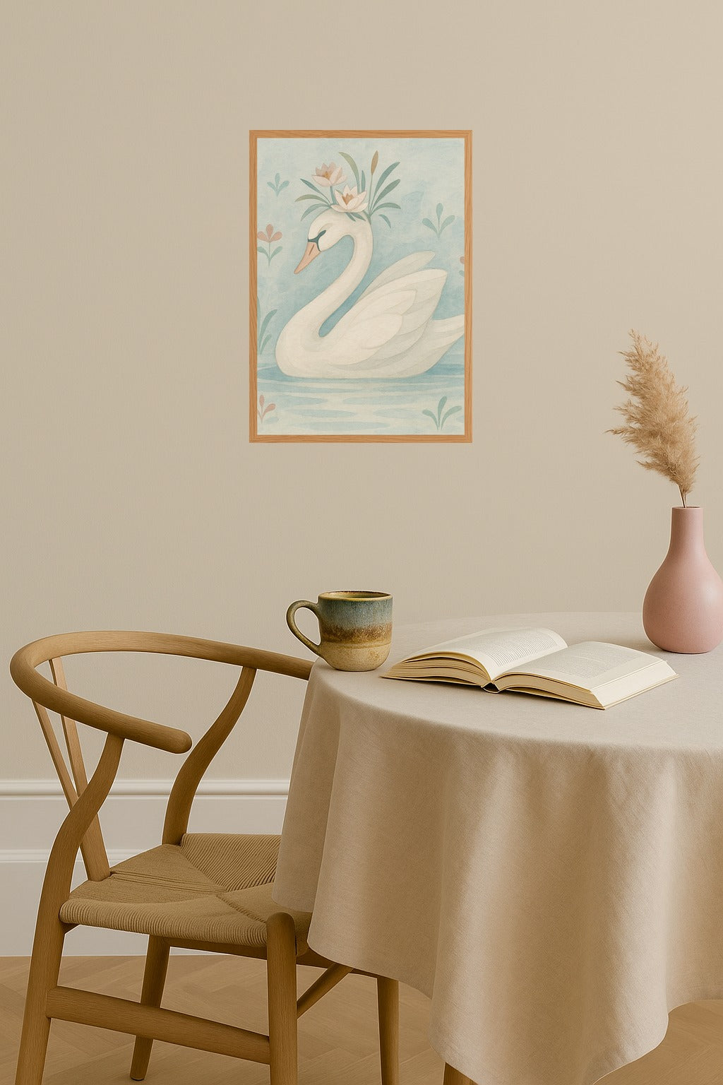Poster mockup - Single poster in Nordic interior
