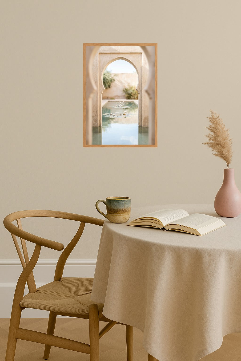 Poster mockup - Single poster in Nordic interior