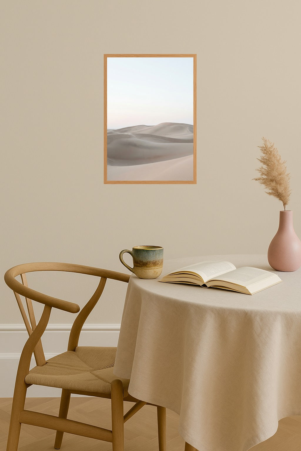 Poster mockup - Single poster in Nordic interior