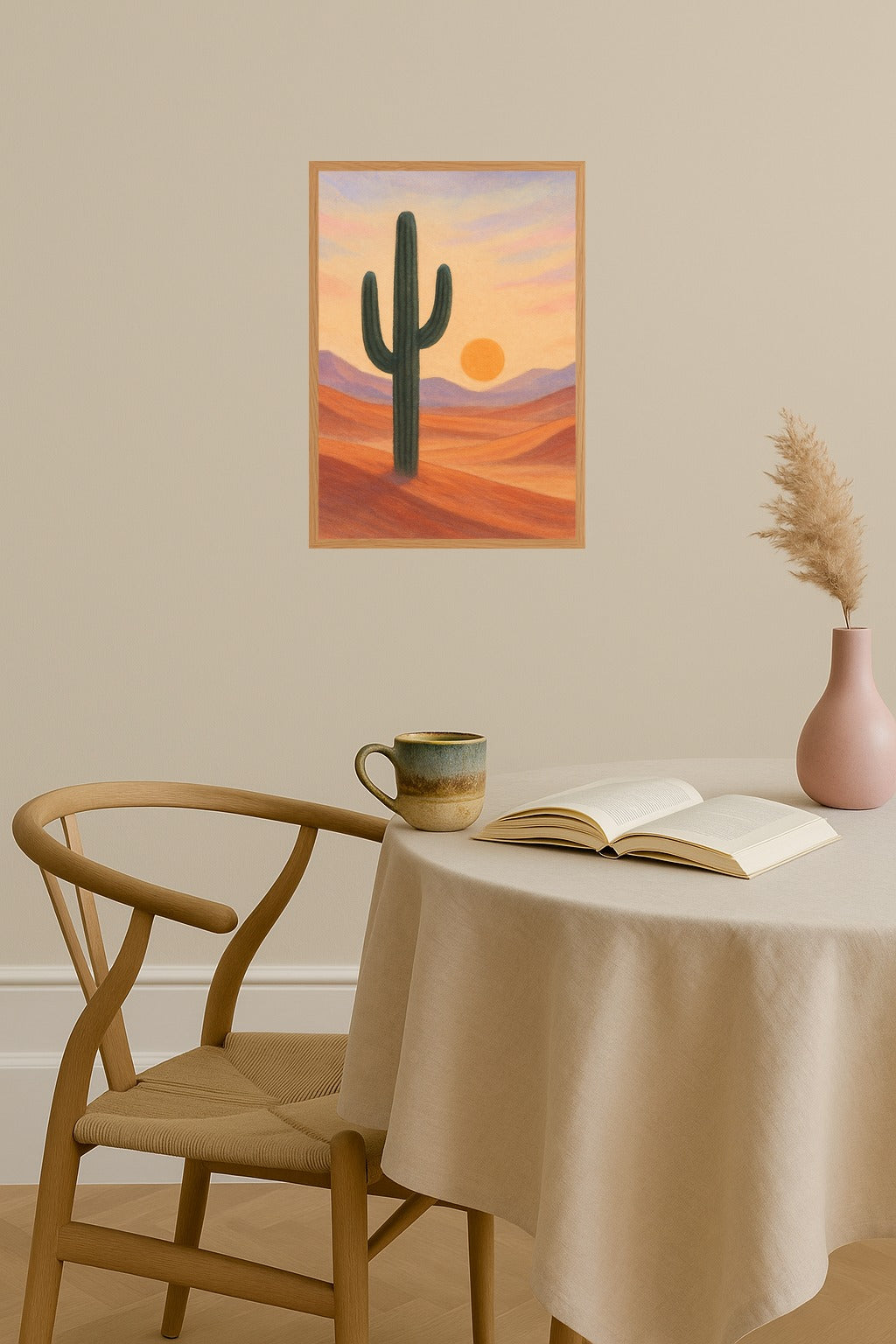 Poster mockup - Single poster in Nordic interior