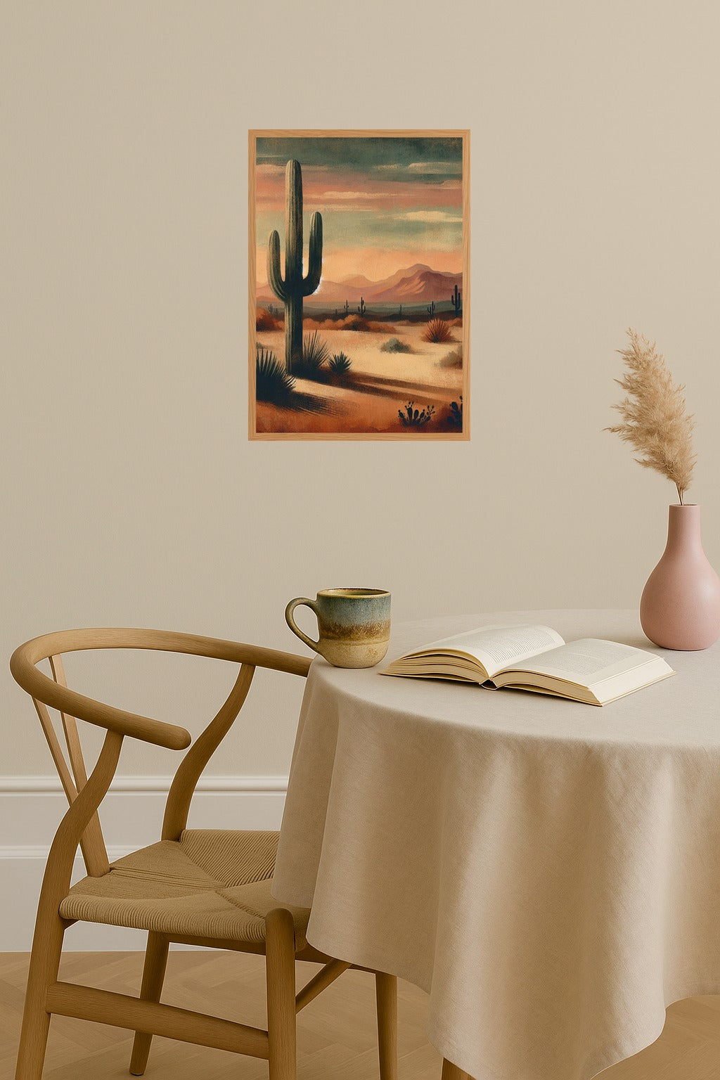 Poster mockup - Single poster in Nordic interior